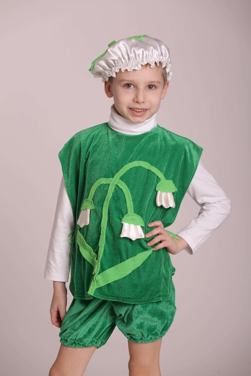 Carnival costume flower lily of the valley
