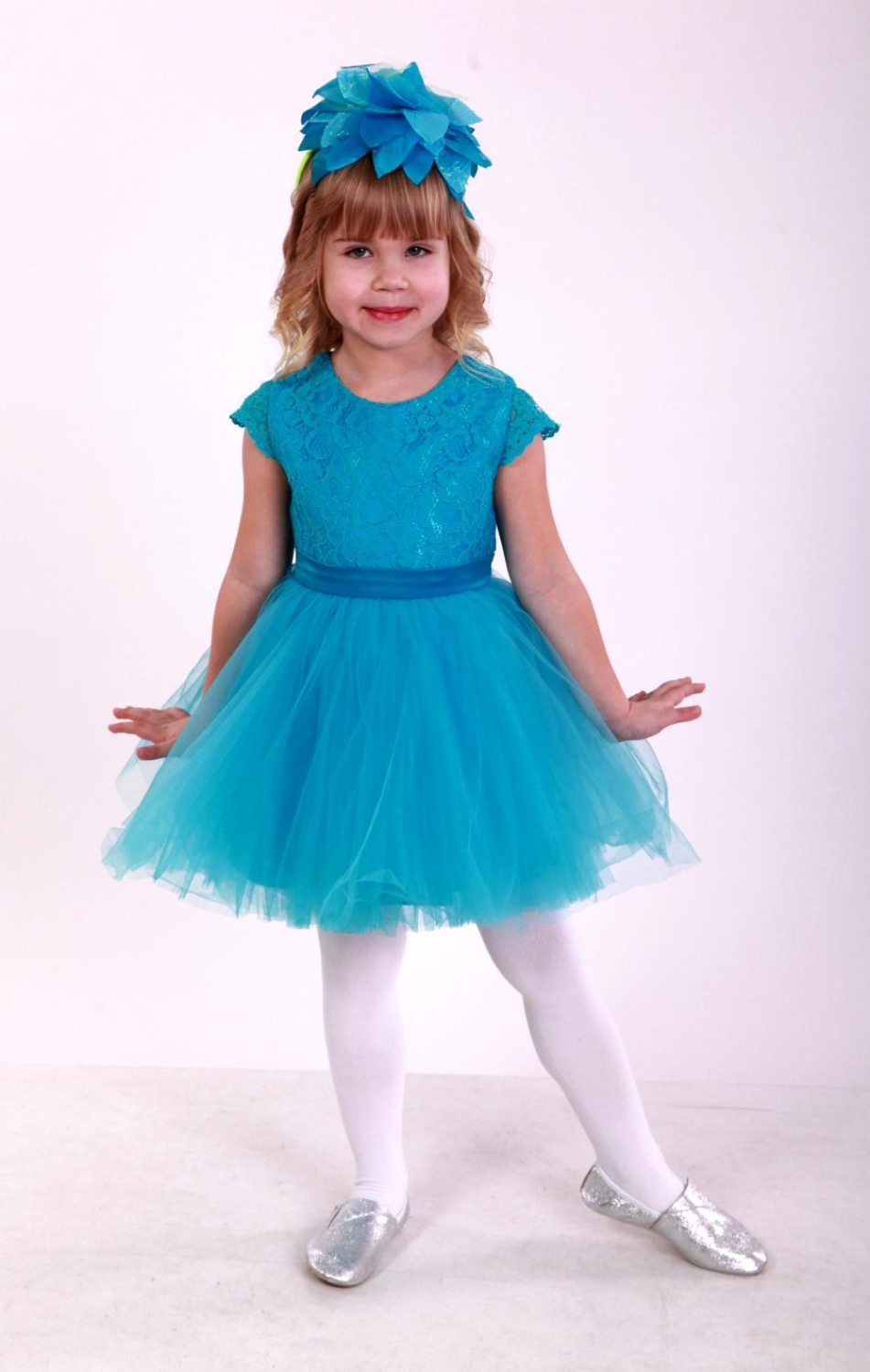 Карнавальний костюм для дівчат квітка Незабудка