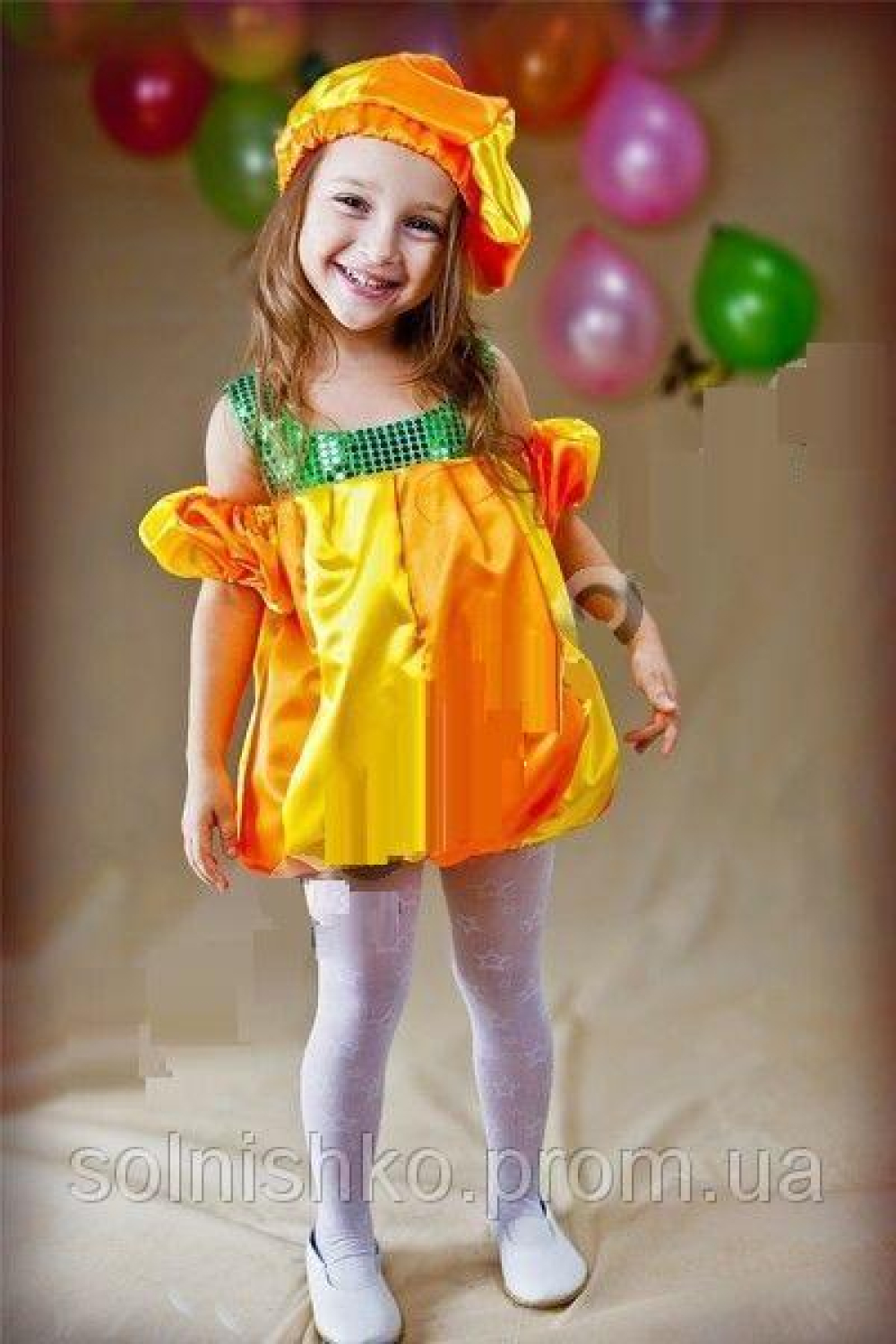 Карнавальний костюм Гарбуз для дівчинки №4