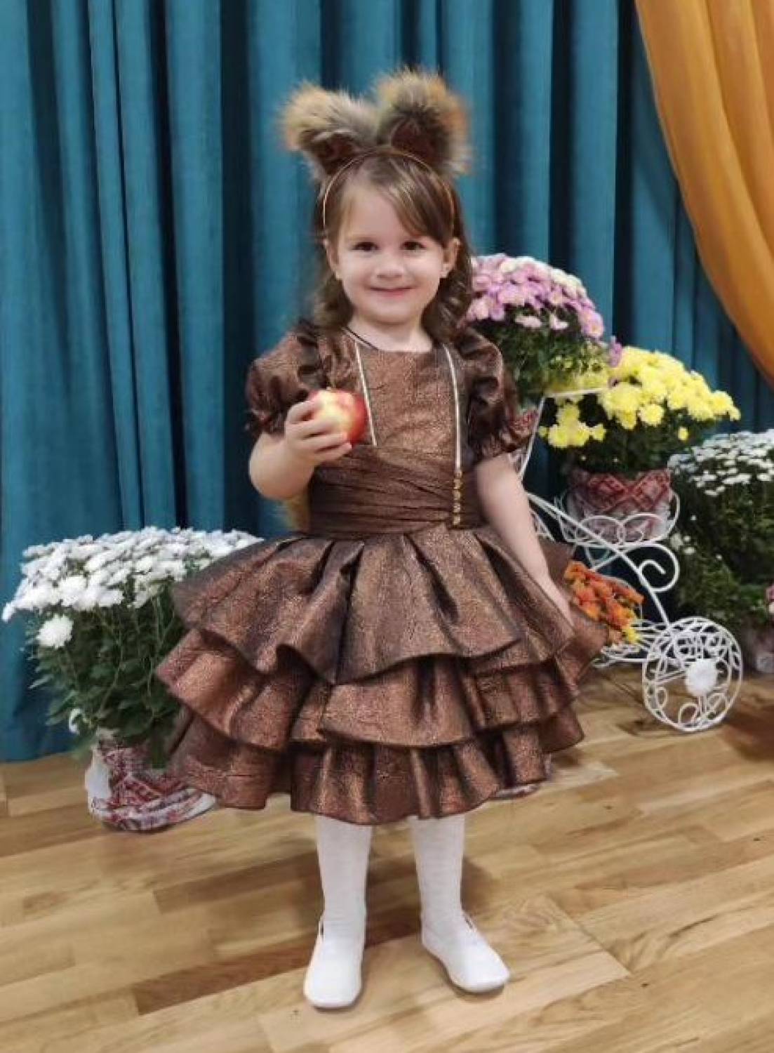 Карнавальний костюм Білочка Білка коричнева Рюша