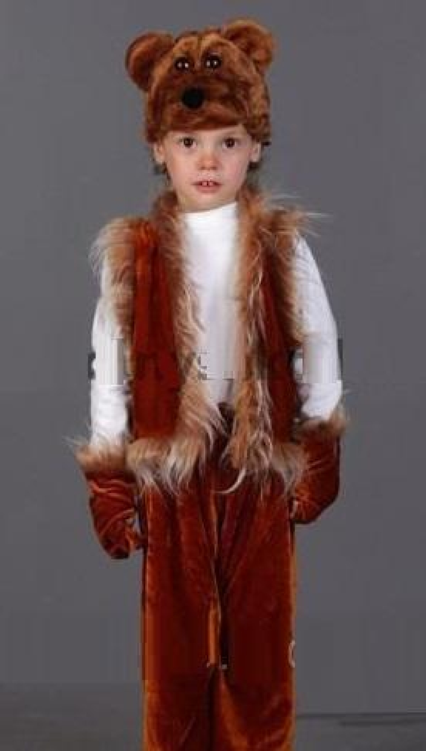 Карнавальний костюм Ведмідь коричневий №2