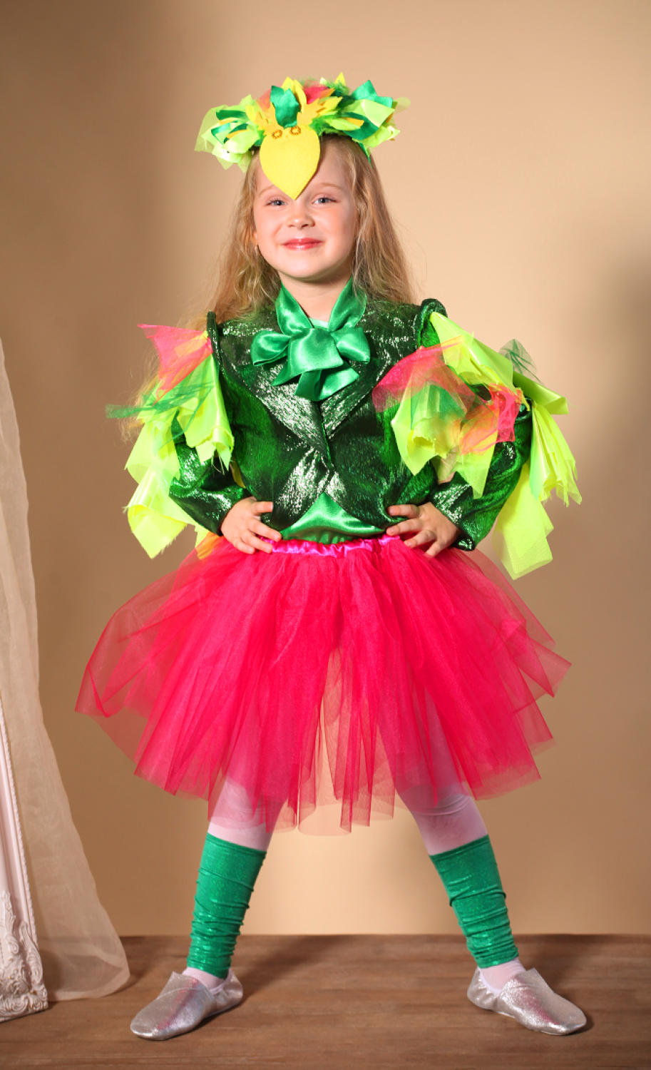 Карнавальный костюм для девочки Веселый Попугай