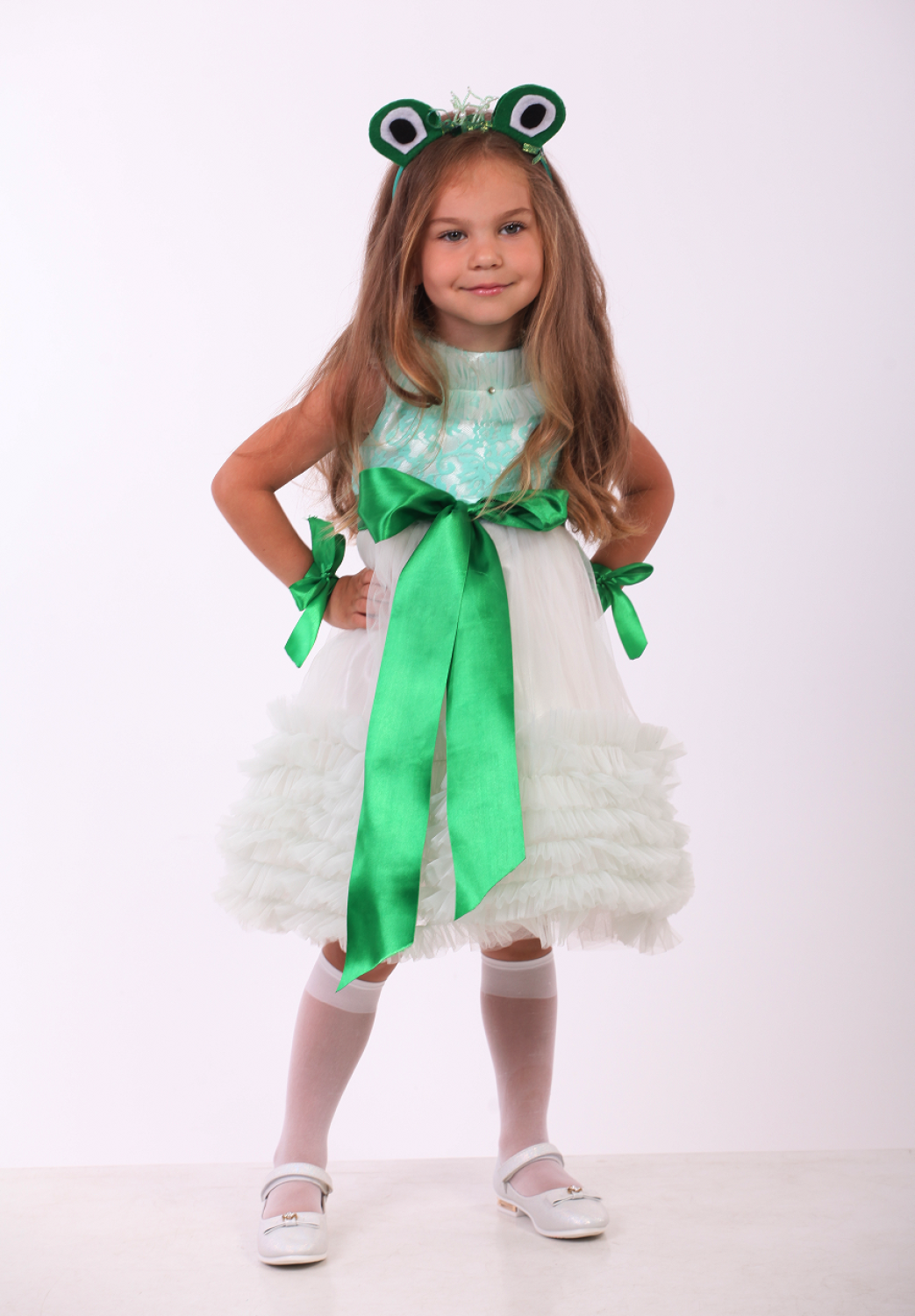 Карнавальний костюм для дівчинки Жаба - Жабка бант