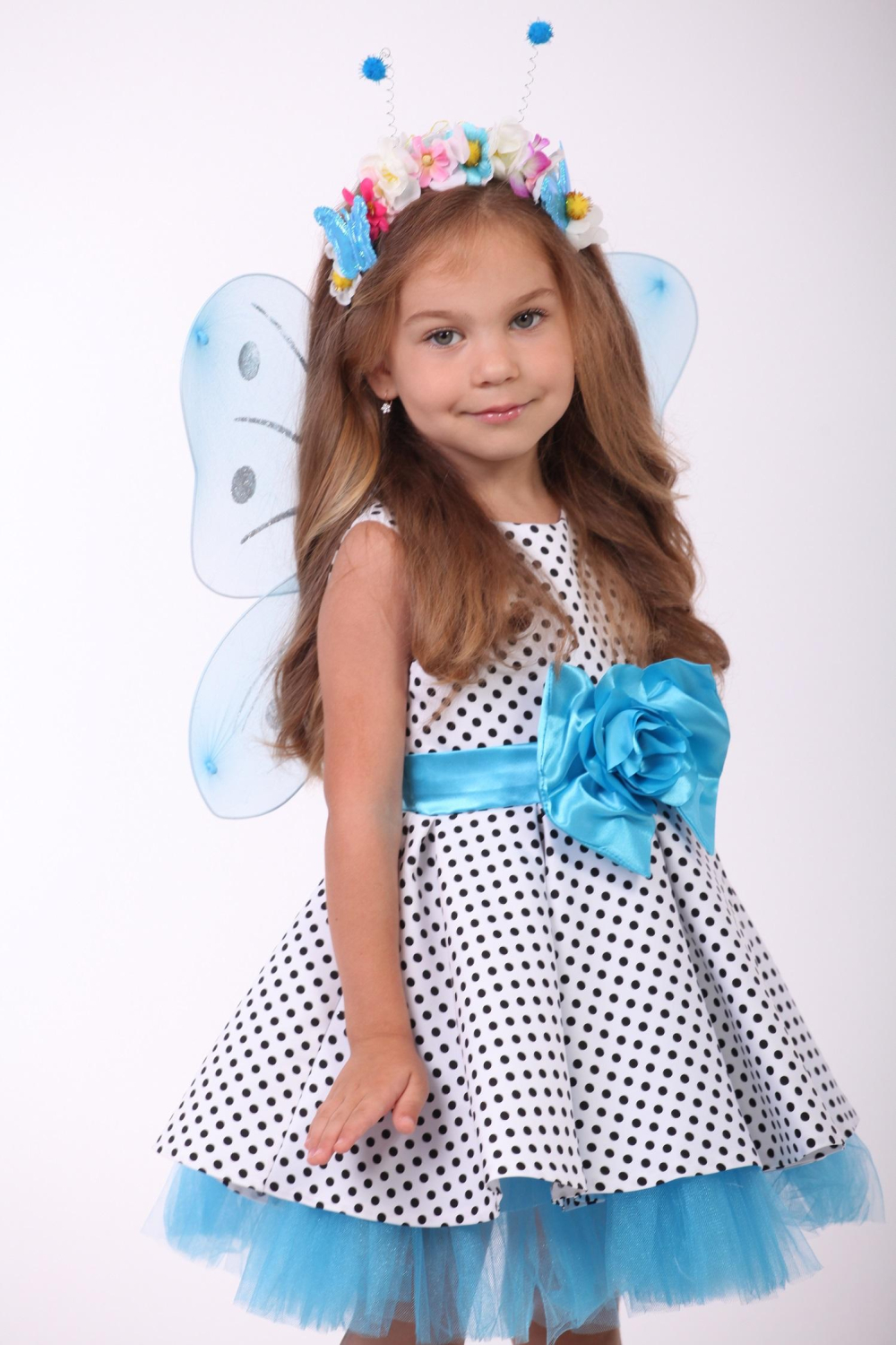 Карнавальний костюм для дівчинки Метелик Фея ніжність