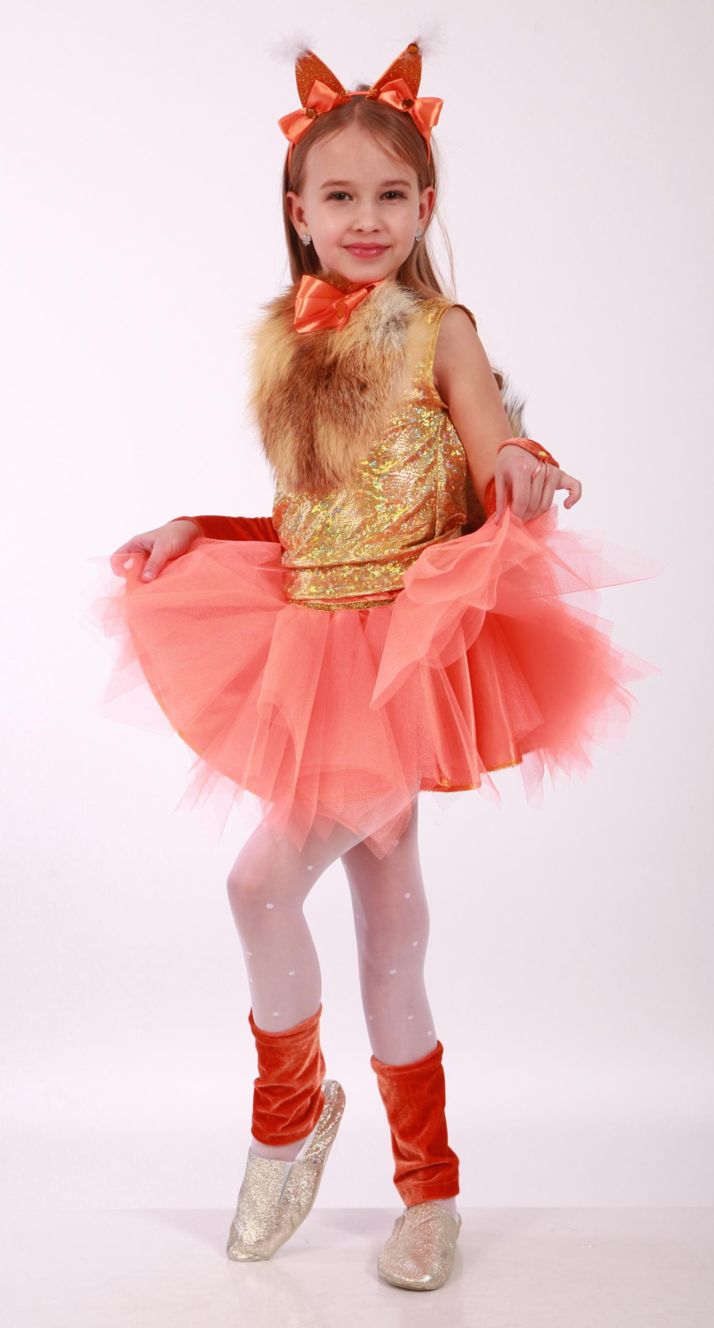 Carnival costume for a girl fox set