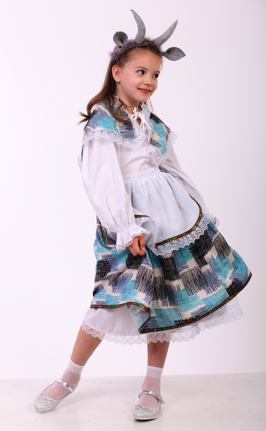 Карнавальний костюм для дівчинки Мама Коза, Козочка прокат