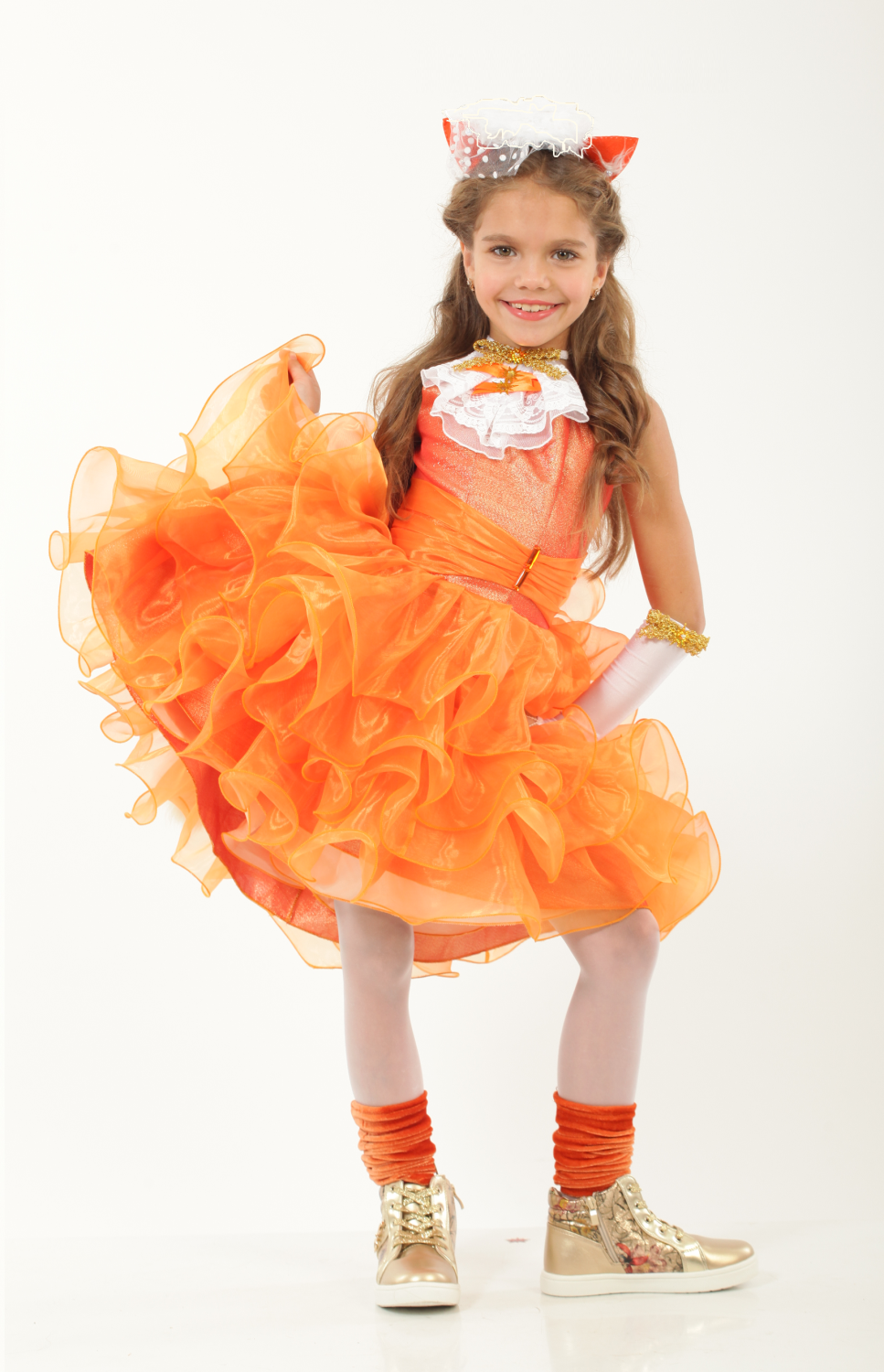 Карнавальный костюм для девочки Лиса Лисичка Стиль