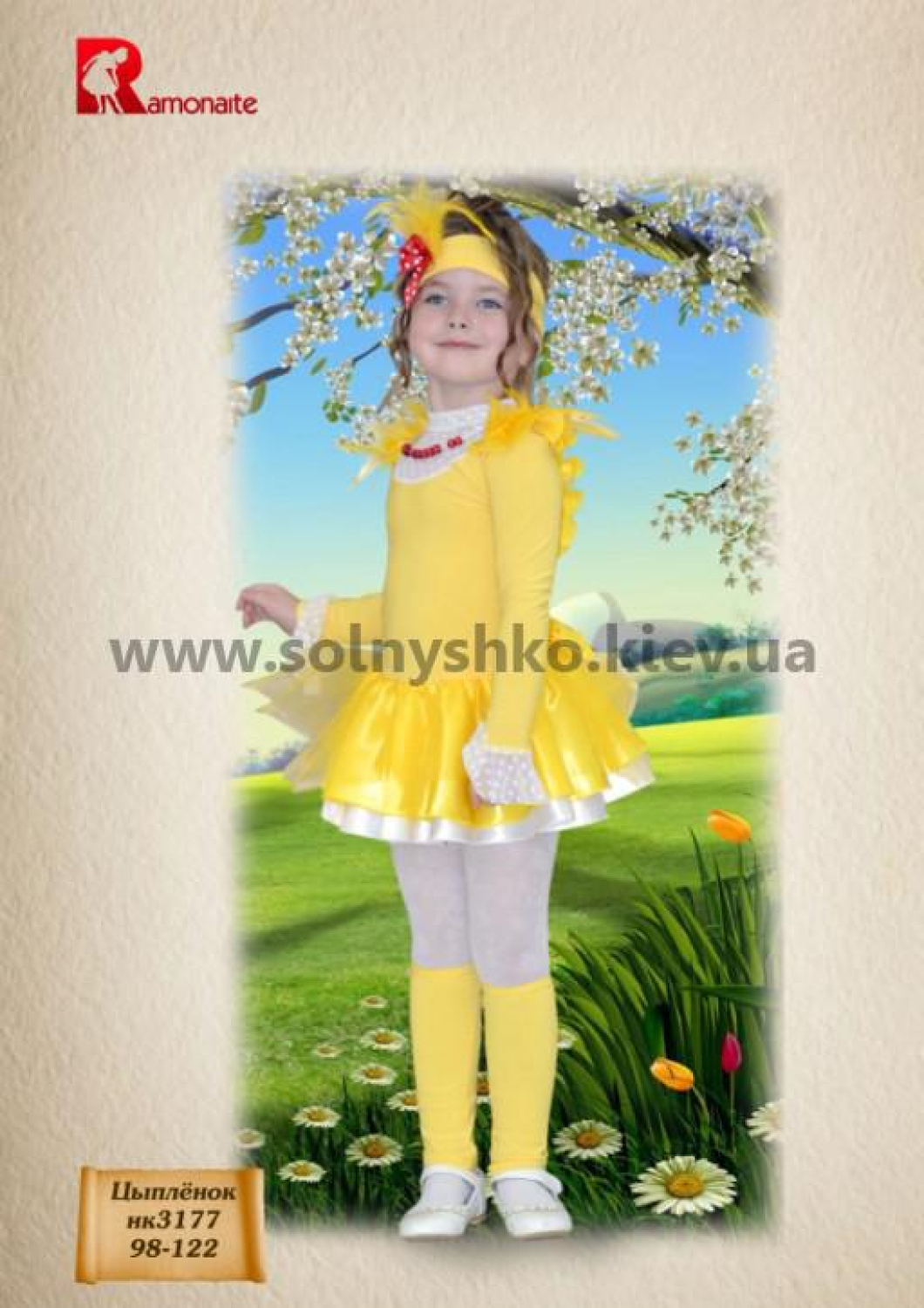 Carnival costume Chicken - girl number 3R