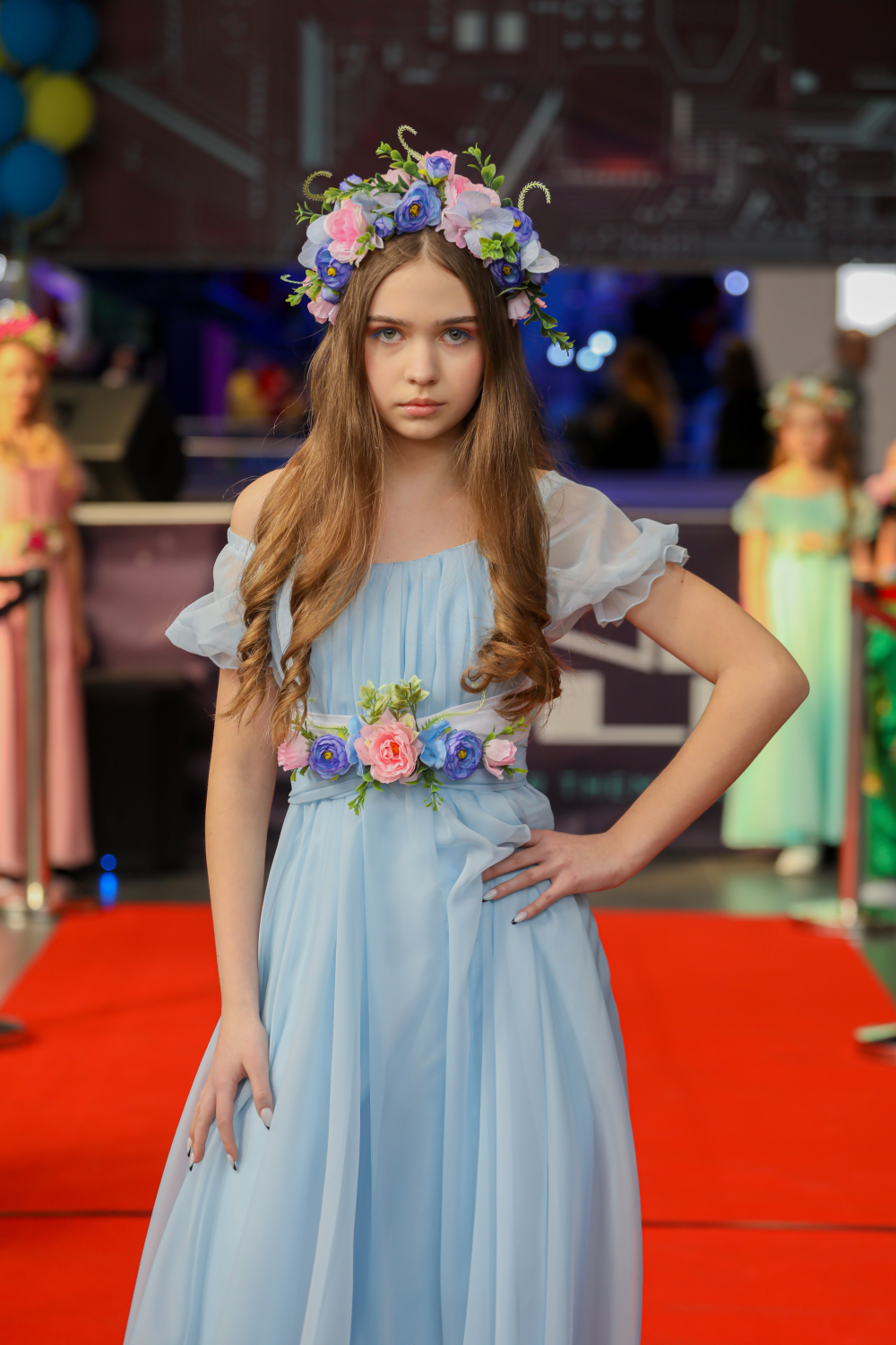 Карнавальний костюм Весна блакитне від Sonechko квітка