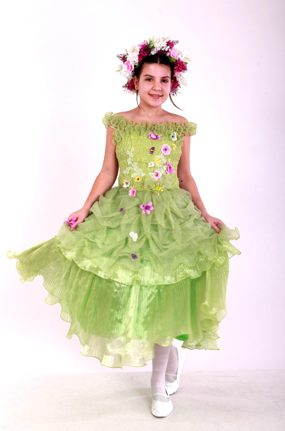 Карнавальный костюм для девочки Весна Жатка