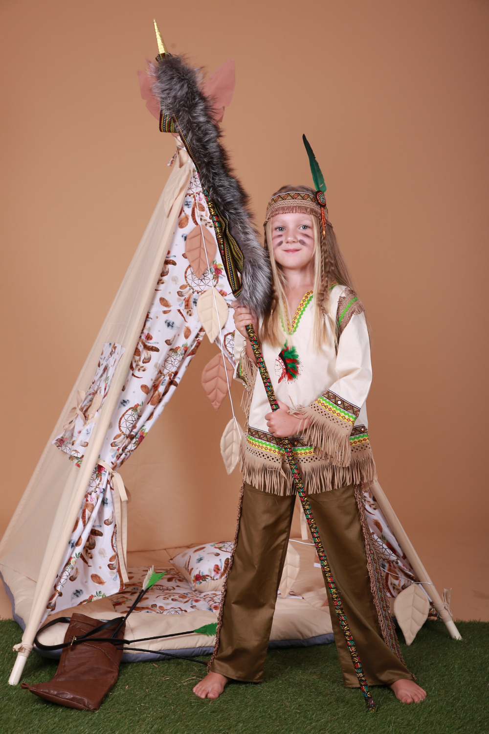 Карнавальний костюм Індіанець Індіанка SONECHKO # 1