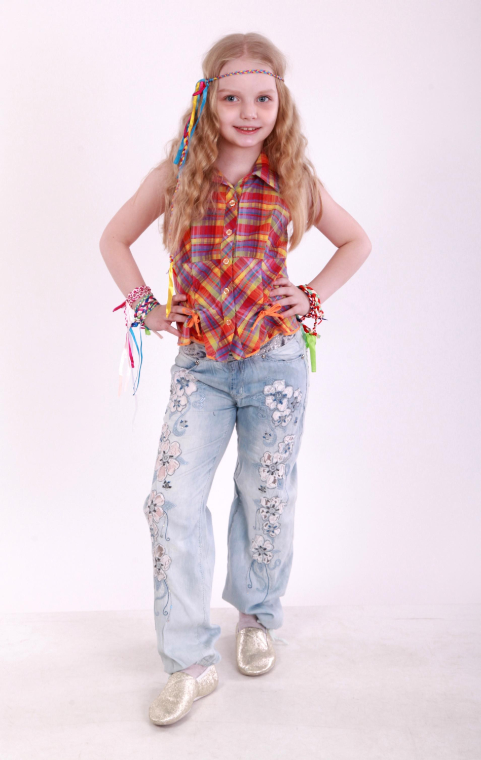 Карнавальний костюм для дівчинки Стиль Хіппі