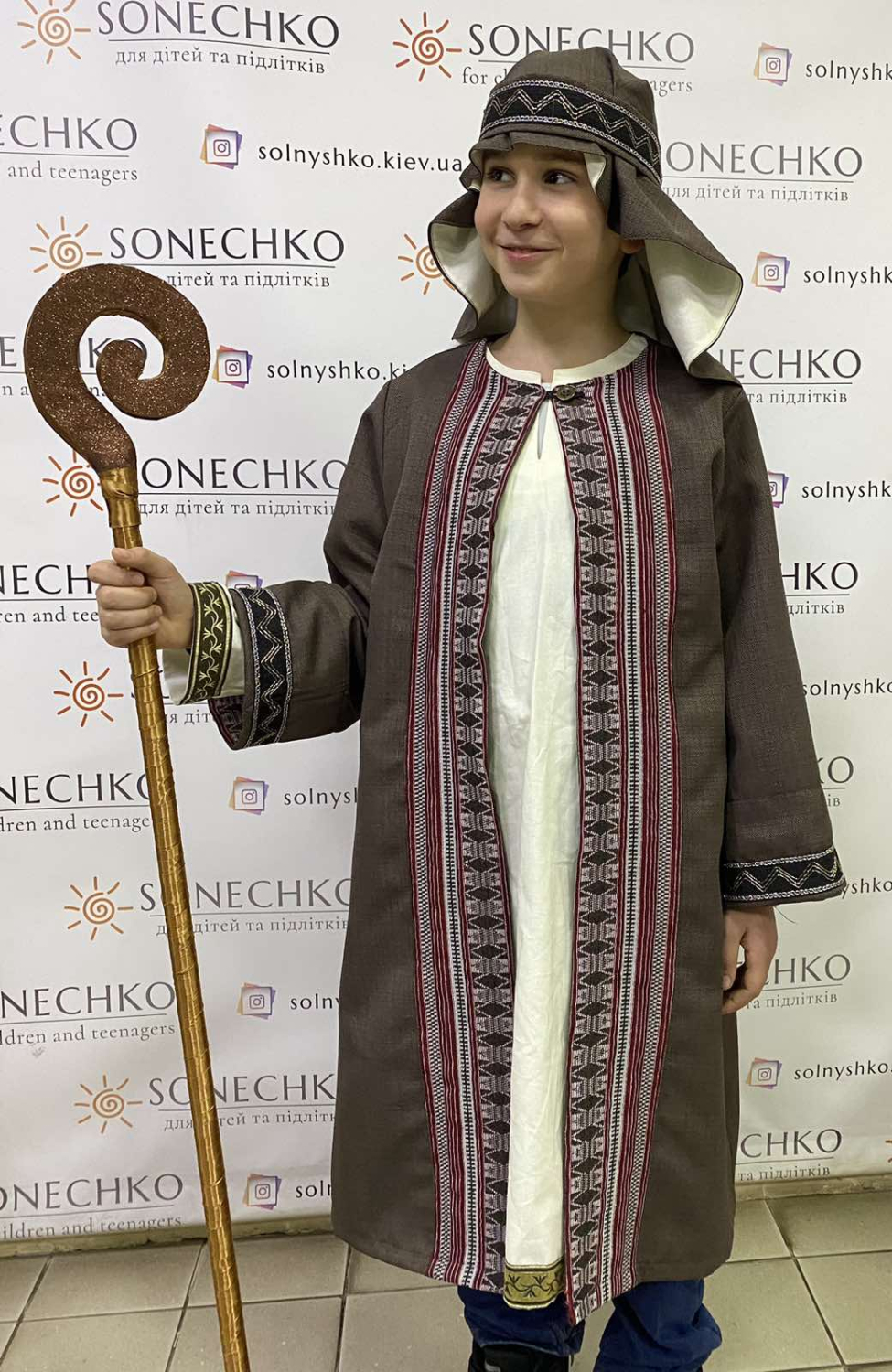 Карнавальний костюм Волхви Пастух Східний мудрець мандрівник №1