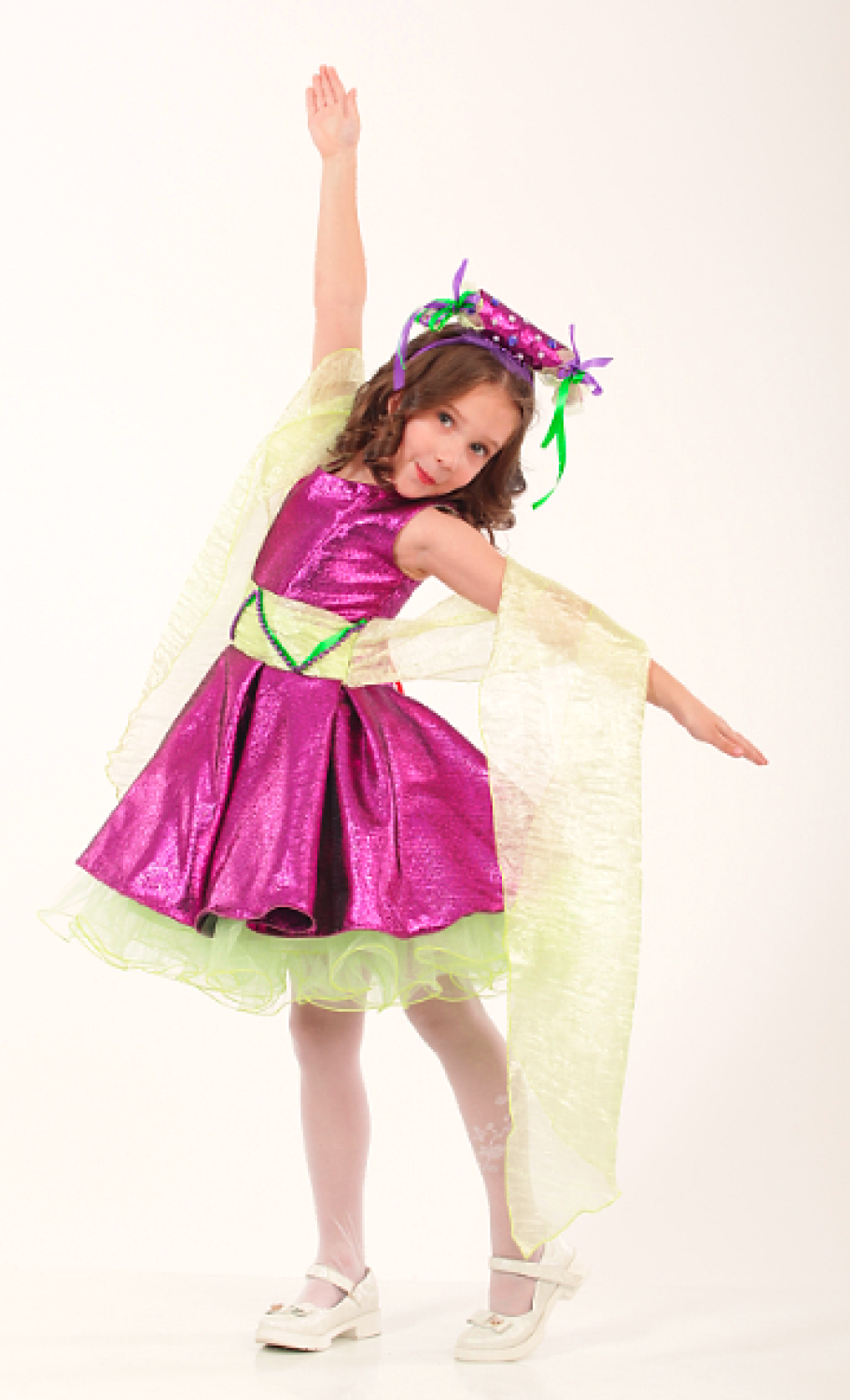 Карнавальный костюм для девочки Елочная Игрушка, Конфета, Хлопушка, Орхидея