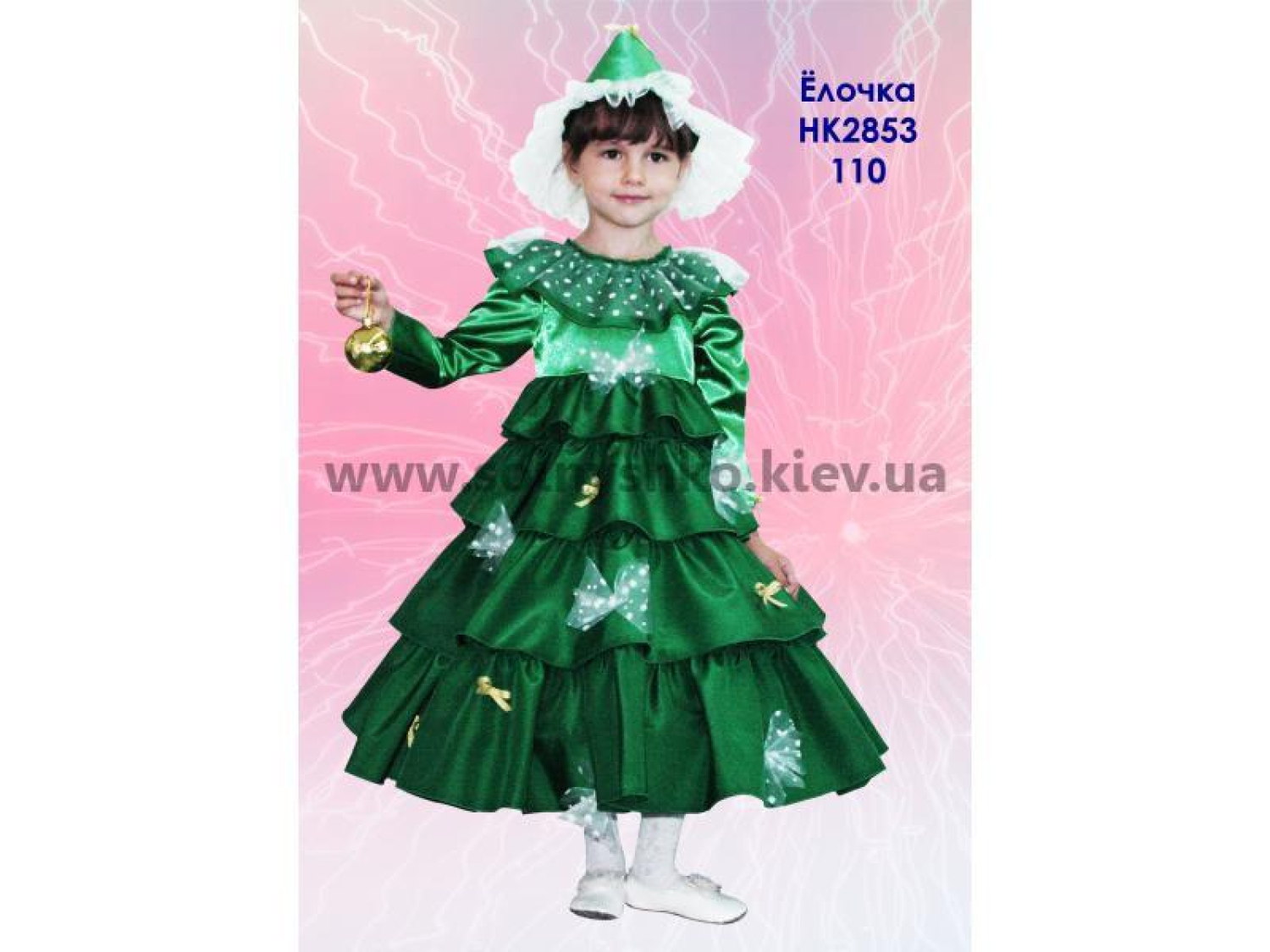 Карнавальный костюм для девочки Елка - Елочка №3