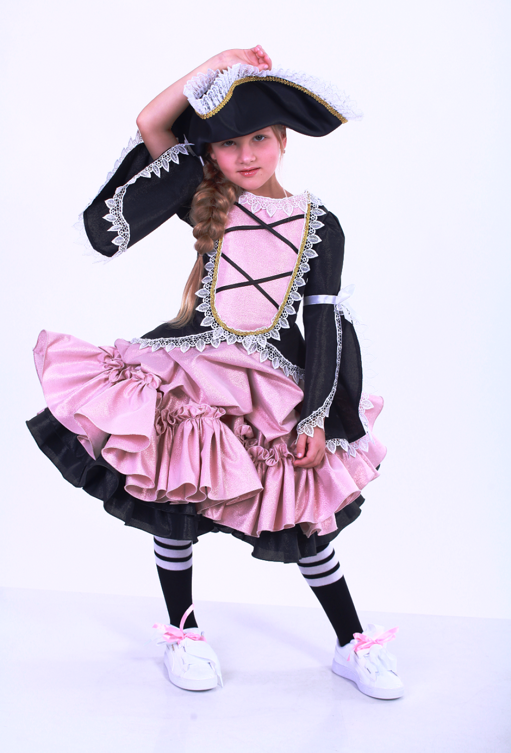 Карнавальний костюм для дівчинки Піратка камзол