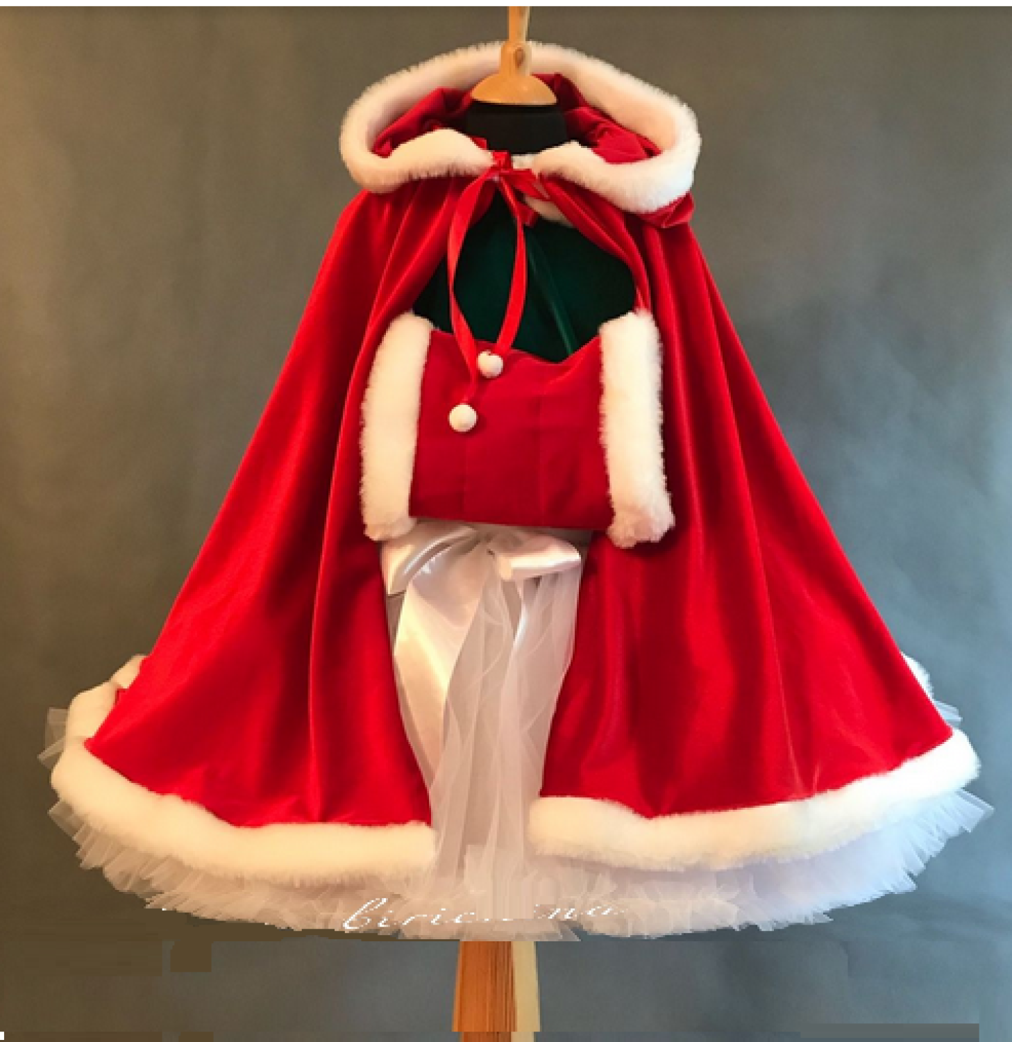 Накидка - плащ + муфта Герда червона