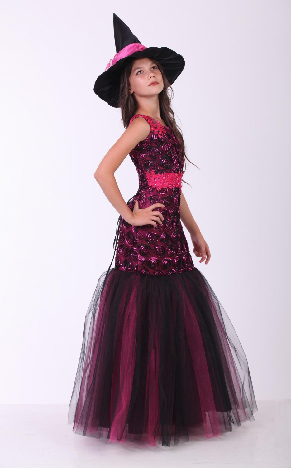 Карнавальний костюм для дівчинки Відьма гламур підліток