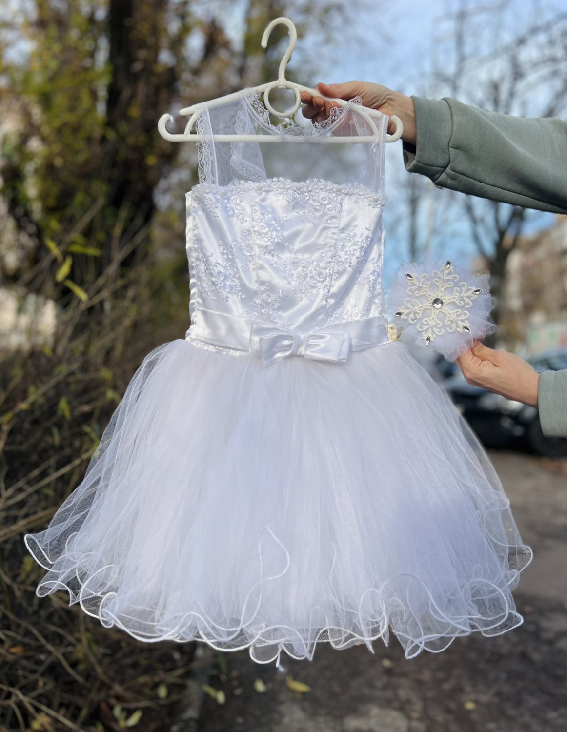 Карнавальний костюм Сніжинка мереживо