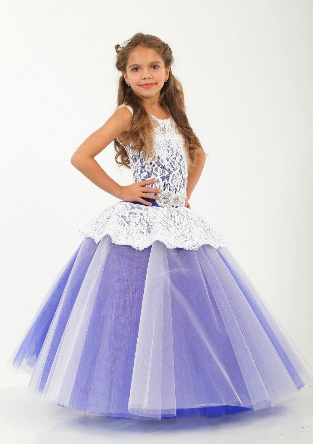 Елегантна бальна сукня для дівчинки 9723 синя