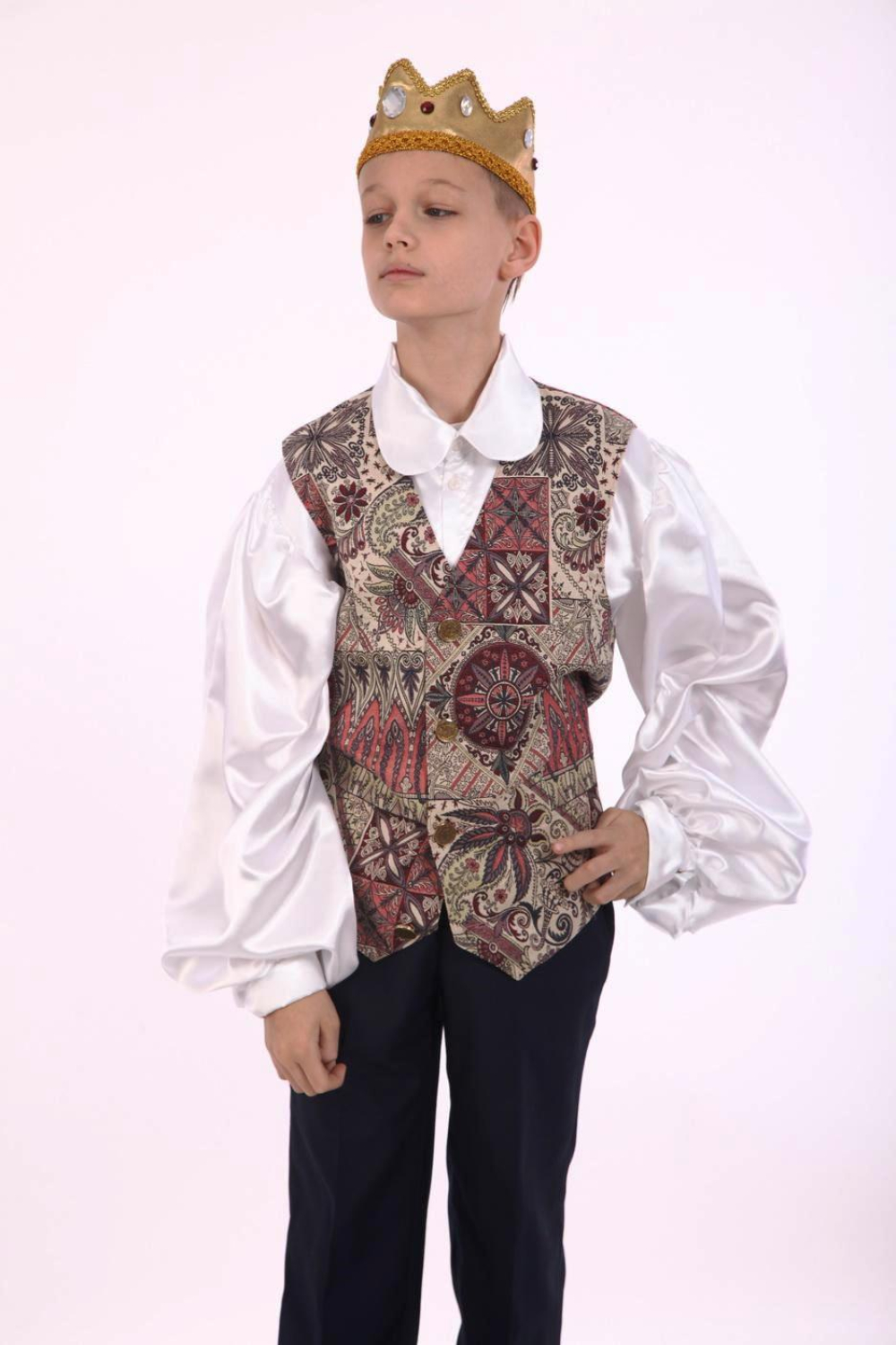 Карнавальний костюм для хлопчика Принц в жилеті