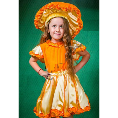 Карнавальный костюм гриб Лисичка №4