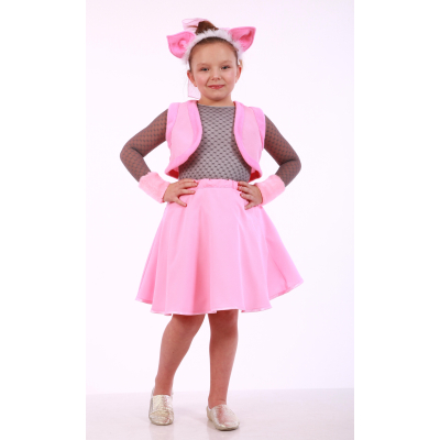 Карнавальный костюм для девочки Свинка комплект