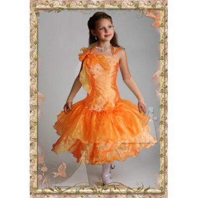 Ошатне плаття для дівчинки Рибка помаранчева