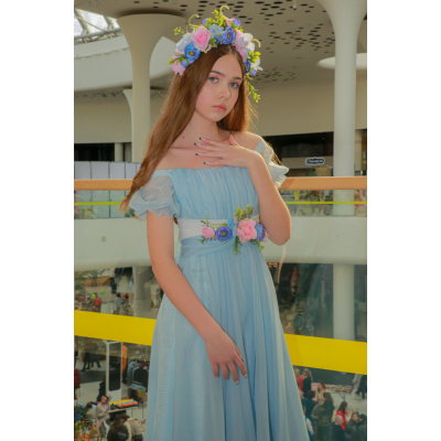 Карнавальний костюм Весна блакитне від Sonechko квітка