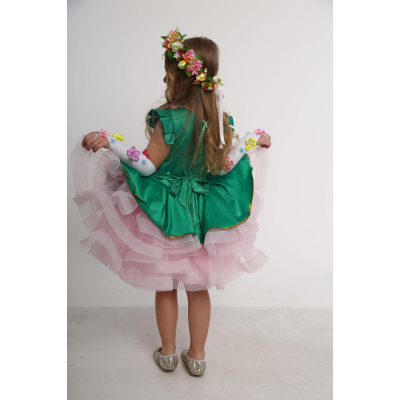 Карнавальний костюм Весна 8703 короткий квітка