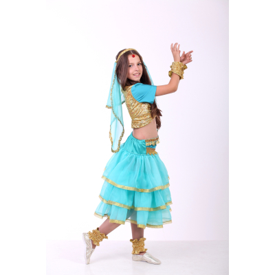 Індійський національний костюм, Схід, східна красуня, Індіанка бірюза