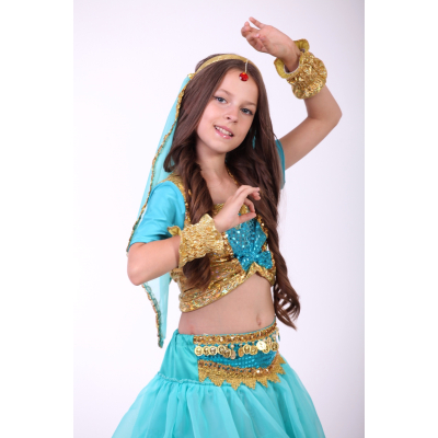 Індійський національний костюм, Схід, східна красуня, Індіанка бірюза