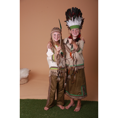 Карнавальний костюм Індіанець дівчинка Індіанка №2 Sonechko