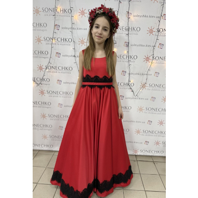 Карнавальний костюм Різдвяний вінок червоний