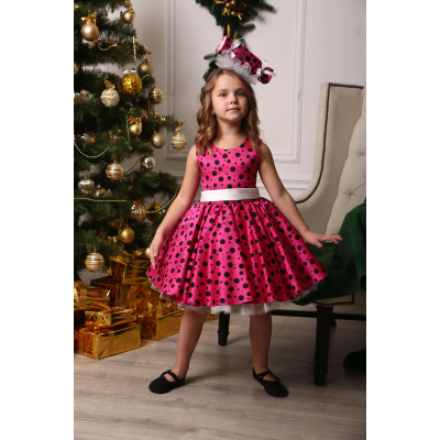 000 Карнавальний костюм Цукерка малиновий горох