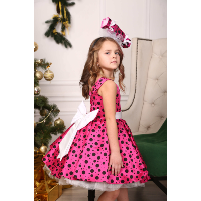 000 Карнавальний костюм Цукерка малиновий горох