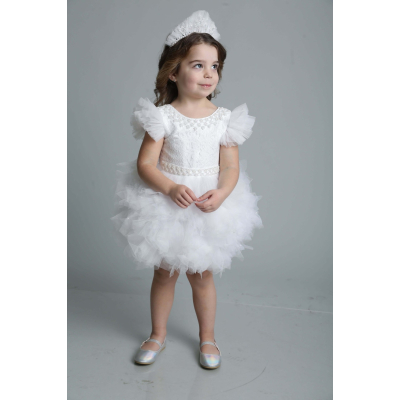 Карнавальний костюм Сніжинка 9742 намистинки