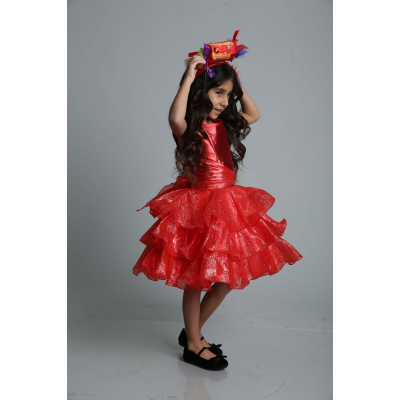 Карнавальний костюм Цукерка Рюша червона