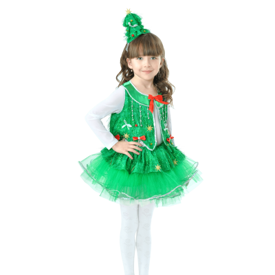 Карнавальный костюм для девочки Елка - Елочка 2030