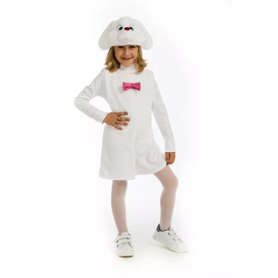 Carnival costume bunny white 89016