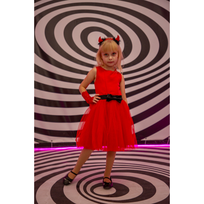 Карнавальний костюм чортик для дівчинки №7