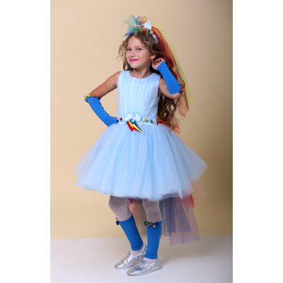 Карнавальний костюм для дівчинки Поні Веселка Деш