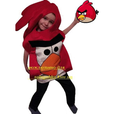 Карнавальний костюм дитячий Angry Birds (Енгрі Бердс) Ред