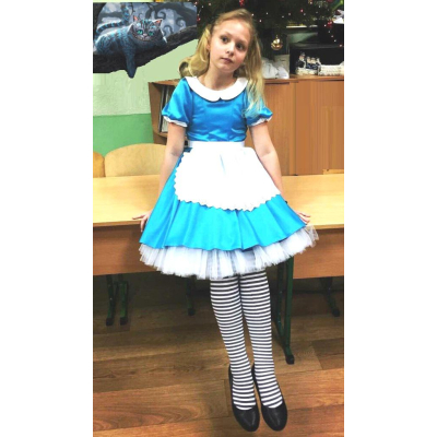 Карнавальний костюм для дівчинки Аліса ( \"Аліса в країні чудес\")