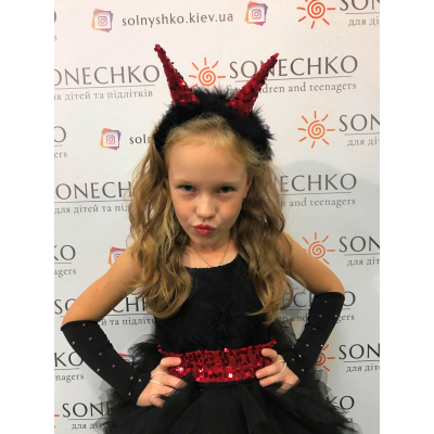 Карнавальний костюм для дівчинки Чертовка блиск