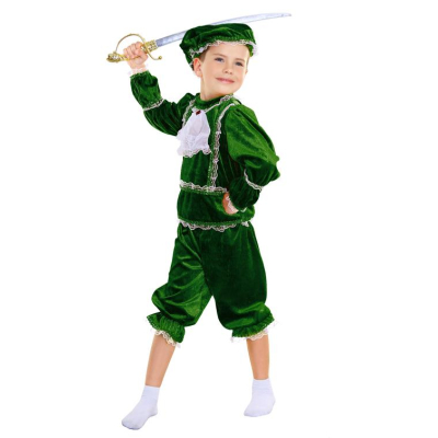 Карнавальний костюм Принц 93352 (зелений СМАРАГДОВИЙ)