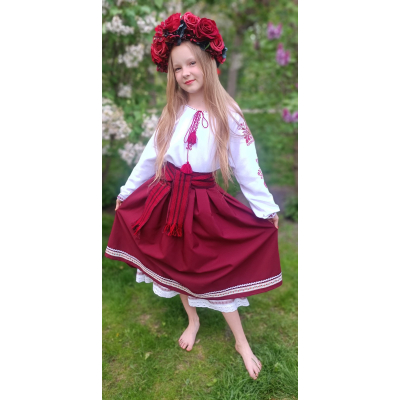 Український національний костюм №7 бордо Українка