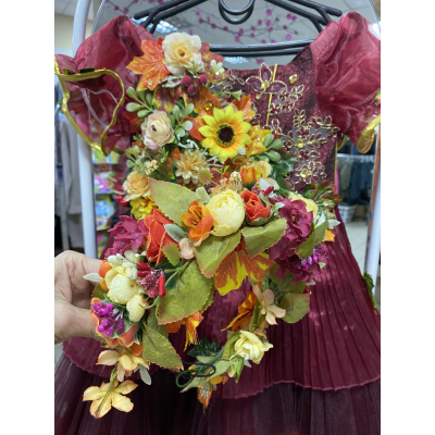 Carnival costume Autumn Bordeaux 1