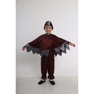 Carnival costume Crane Heron gray