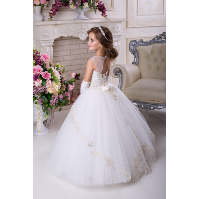 Святкове бальне плаття для дівчинки 9717 айвори